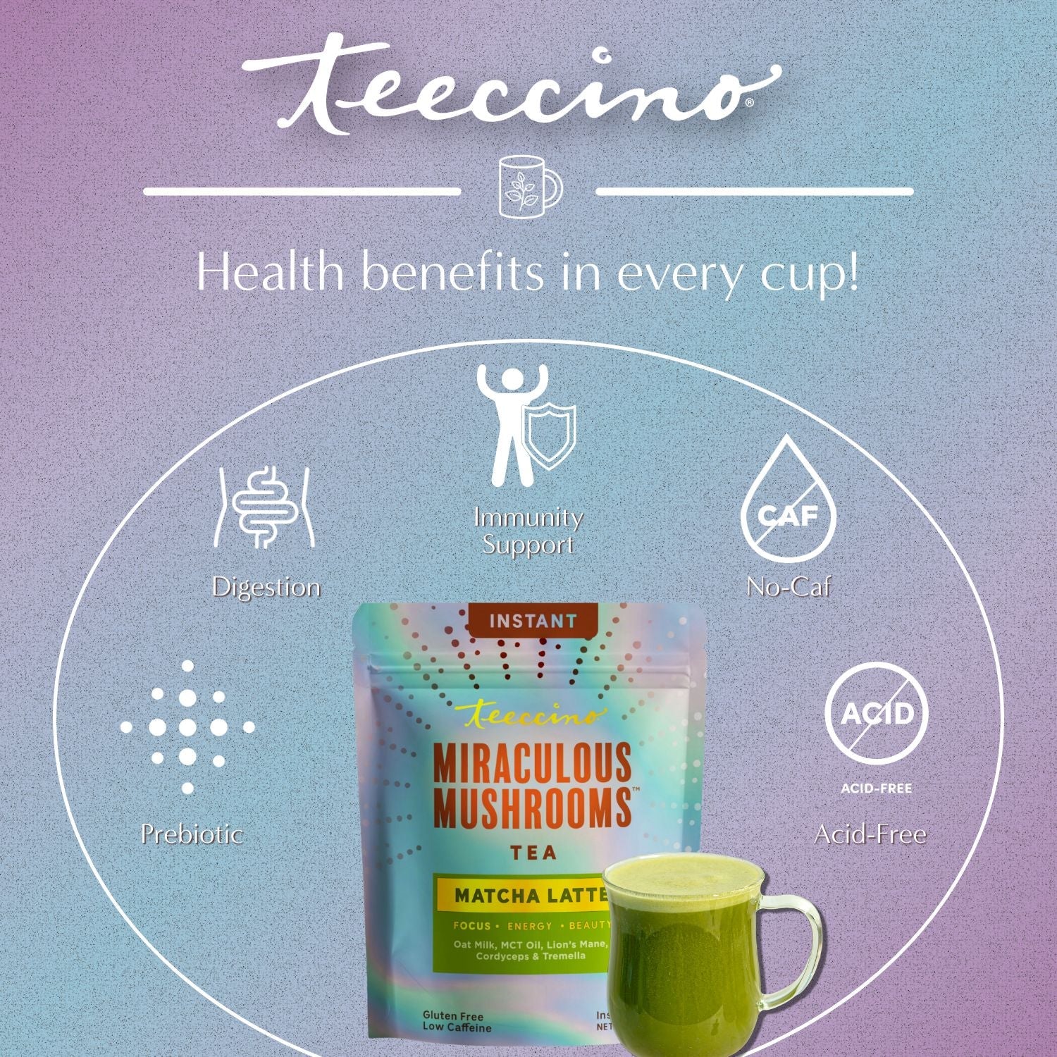 Miraculous Mushrooms® Matcha Latte